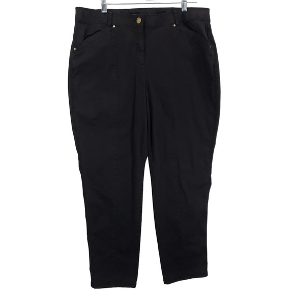 Chico's Pants - Chicos Ankle Pants Womens 36 Waist Curvy Fit Straight Leg High Rise Stretch